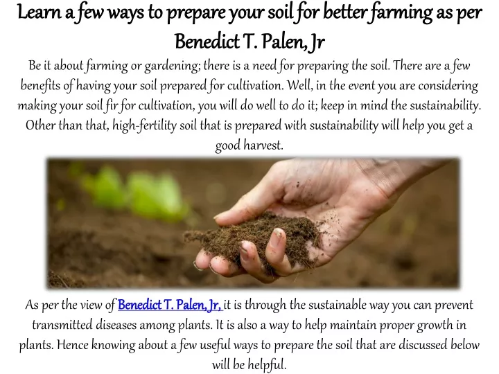 learn a few ways to prepare your soil for better