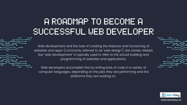 a roadmap to become a successful web developer