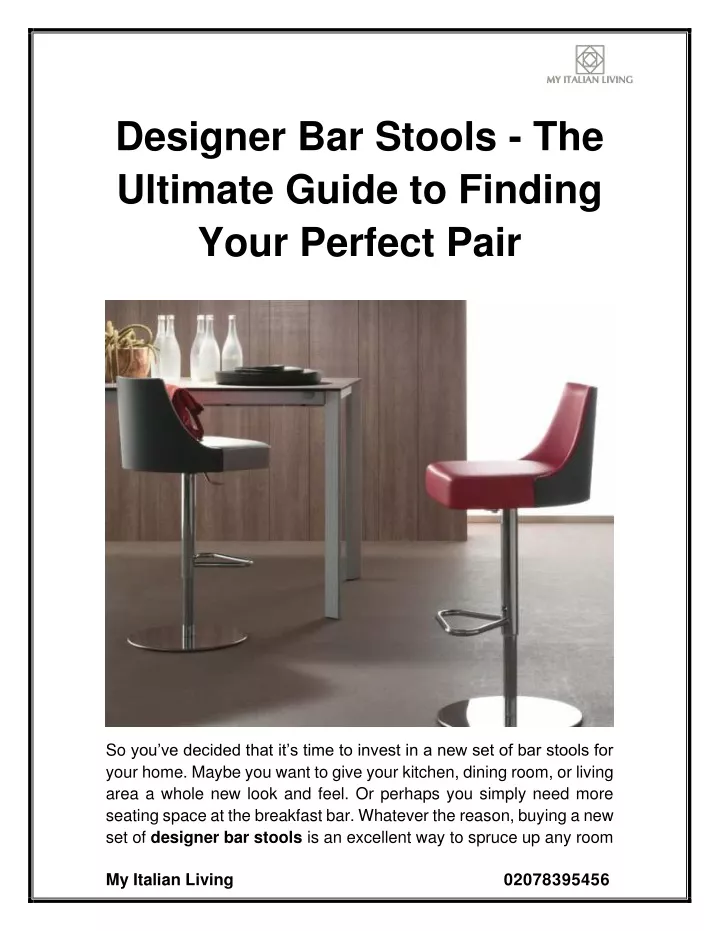 designer bar stools the ultimate guide to finding