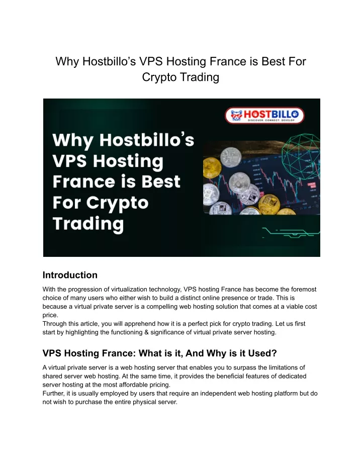 why hostbillo s vps hosting france is best