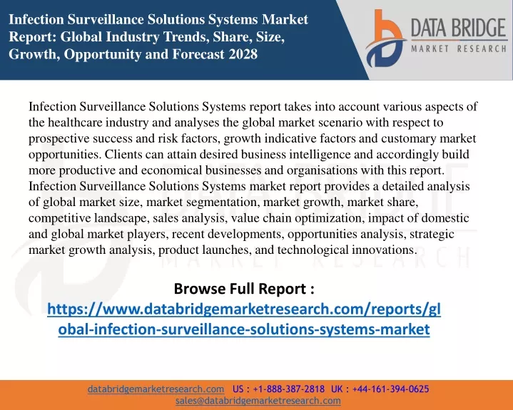 infection surveillance solutions systems market