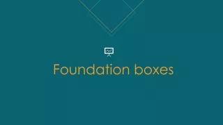 Branded custom foundation boxes wholesale