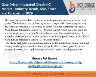 gate driver integrated circuit ic market industry