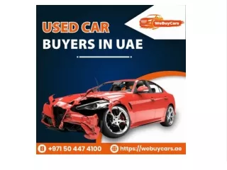 Sell Your Car To Used Car Buyers In UAE – We Buy Cars