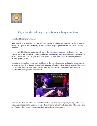 key p key points that will help to amplify your