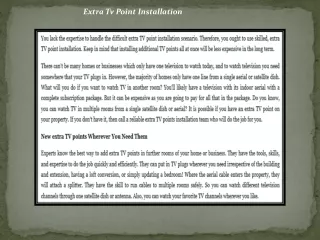 extra tv point installation