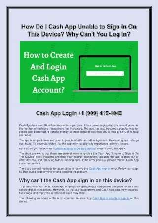 Cash App Login  1 (909) 415-4049