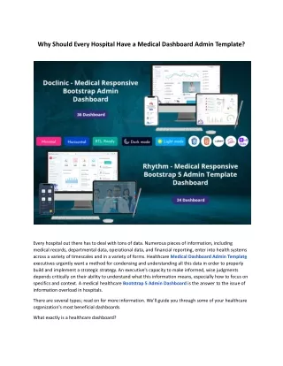 why should every hospital have a medical