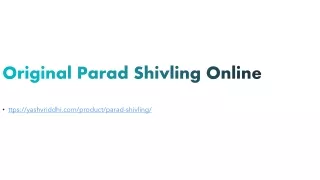 original parad shivling online