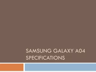 samsung galaxy a04 specifications