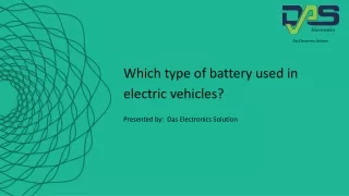 Which type of battery is used in electric vehicles