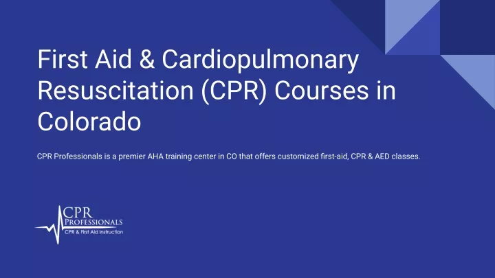 first aid cardiopulmonary resuscitation