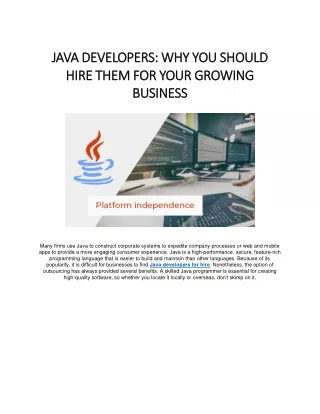 Hire Java Developers USA