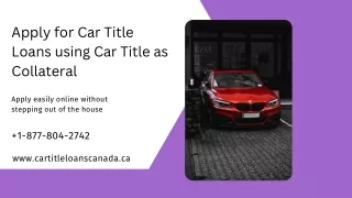 What Can You Use Car Title Loans For?  1-877-804-2742
