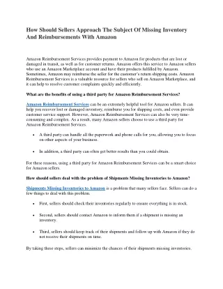 how should sellers approach the subject