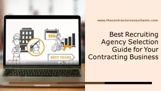 Select the Best Leading Recruitment Agency For Your Contracting Business