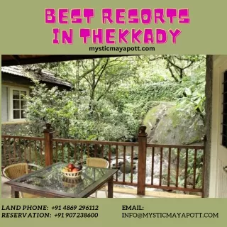Best Resorts In Thekkady | Mystic Mayapott