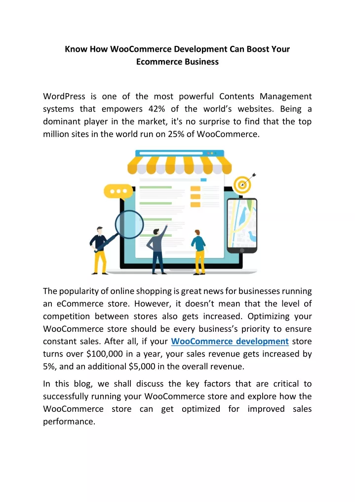 know how woocommerce development can boost your