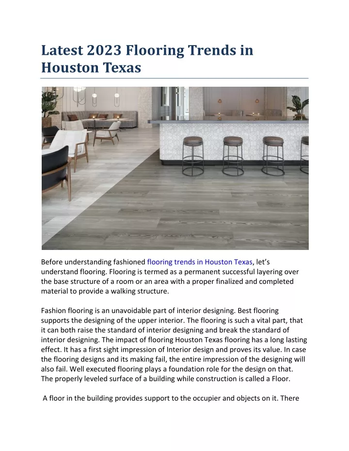 latest 2023 flooring trends in houston texas