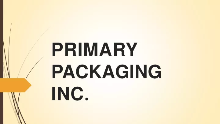 primary packaging inc