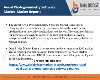 aerial photogrammetry software market market