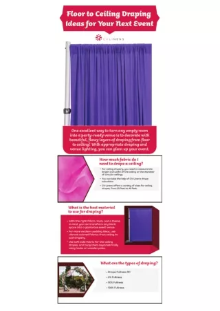 Floor to Ceiling Draping Ideas for Your Next Event