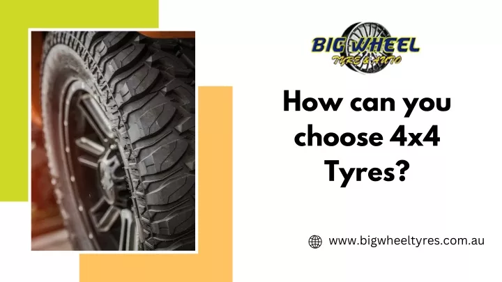 how can you choose 4x4 tyres