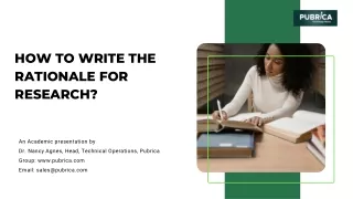how to write the rationale for research