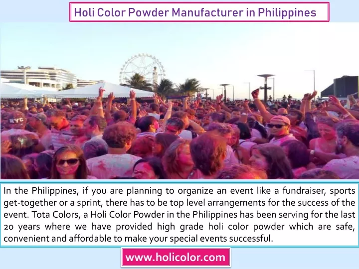 holi color powder manufacturer in philippines