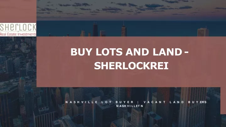 buy lots and land sherlockrei