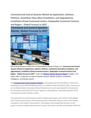 command and control systems market by application