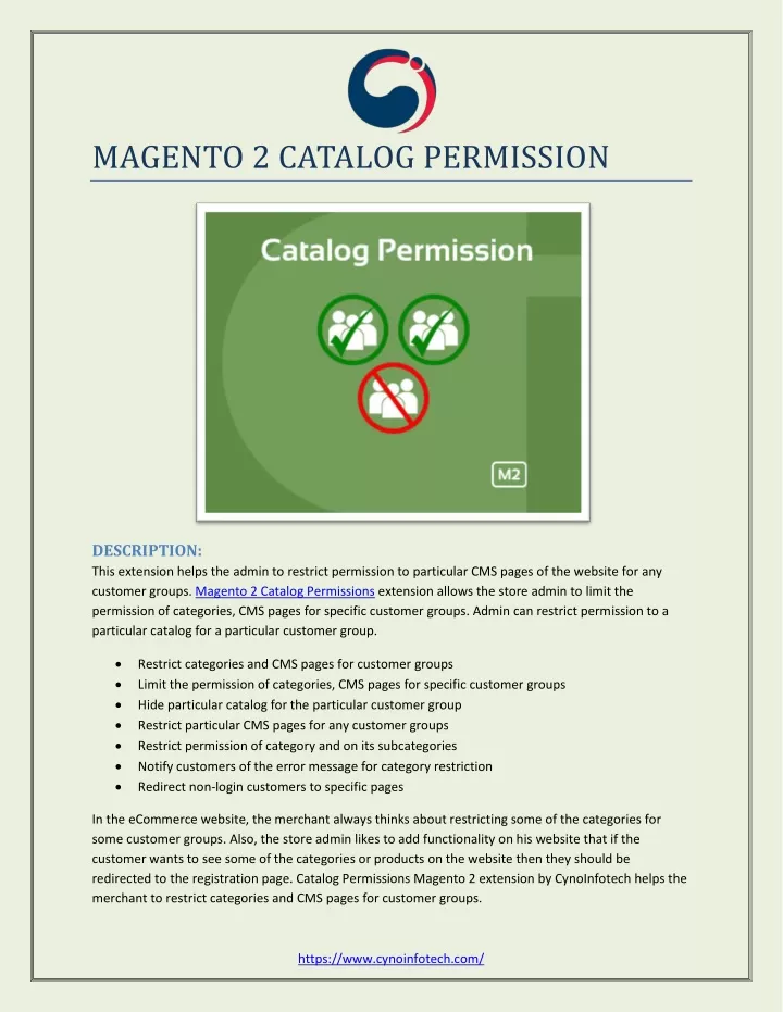 magento 2 catalog permission