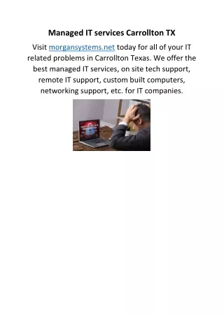 Managed IT services Carrollton TX