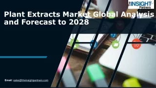 Plant Extracts Market to Garner $47,421.44 Million, Globally, by 2028 at 7.3% CA