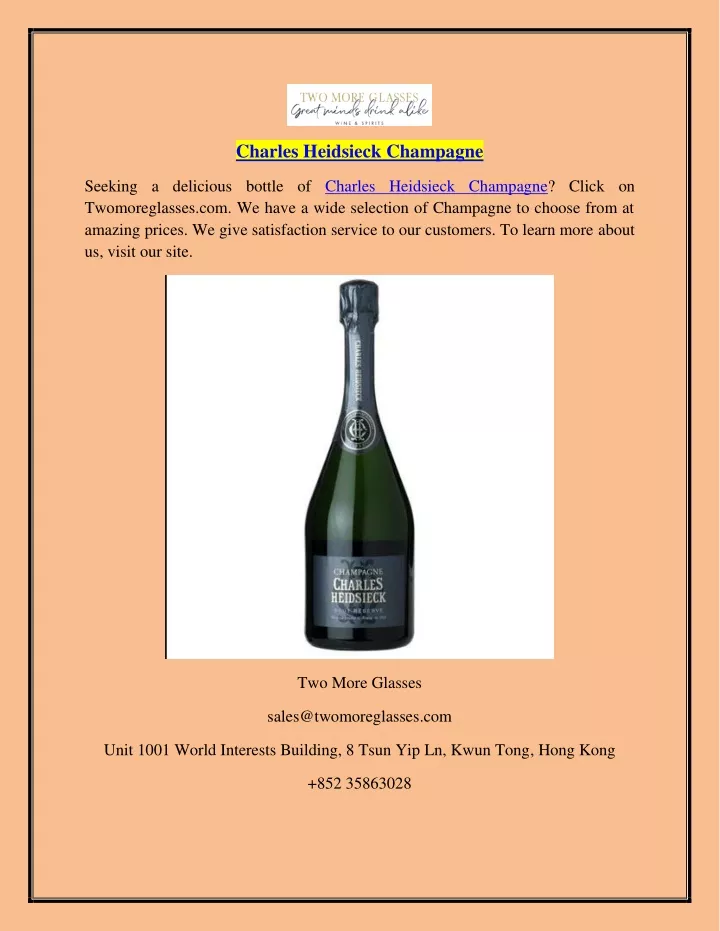 charles heidsieck champagne