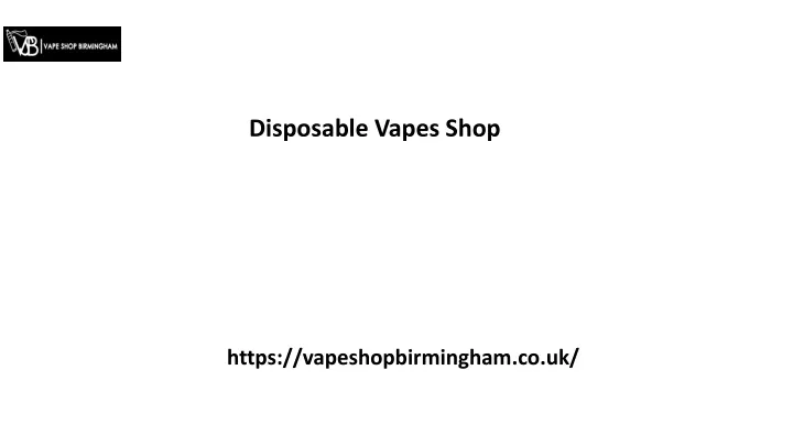 disposable vapes shop