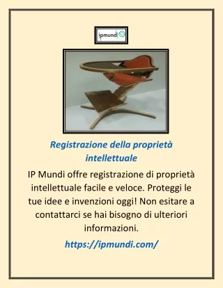 registrazione della propriet intellettuale