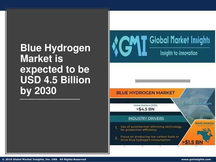 blue hydrogen market is expected