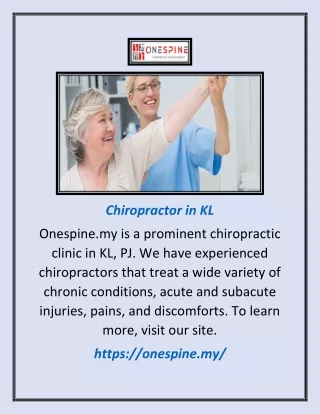 chiropractor in kl
