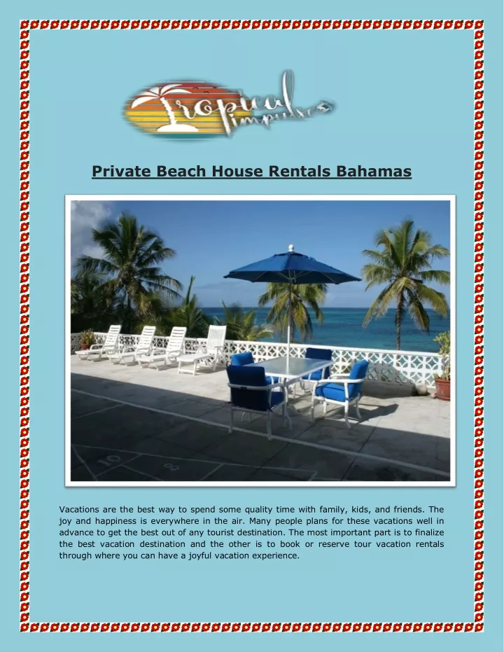 private beach house rentals bahamas