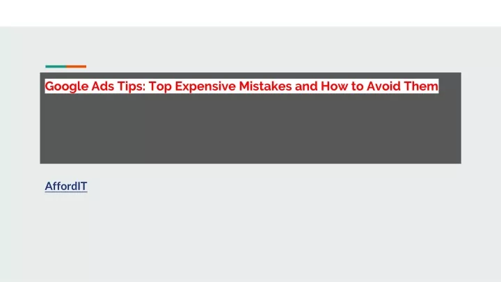 google ads tips top expensive mistakes and how to avoid them