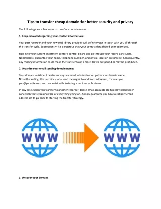 tips to transfer cheap domain for better security