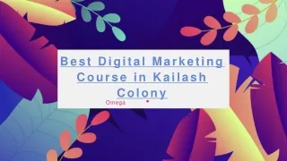 Digital Marketing Course in Kailash Colony