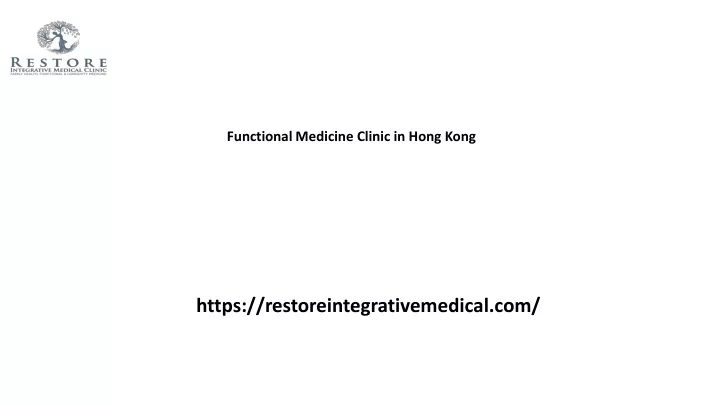 functional medicine clinic in hong kong