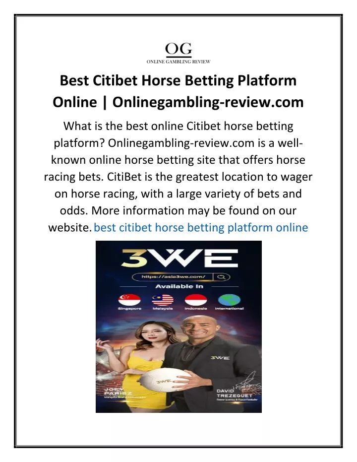 best citibet horse betting platform online