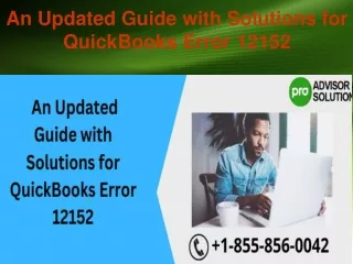 an updated guide with solutions for quickbooks error 12152