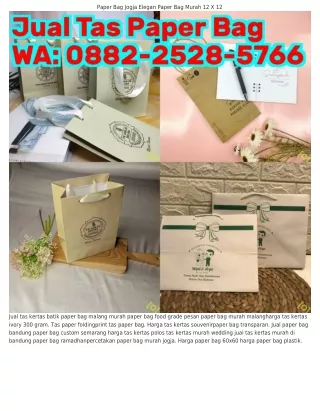 088ᒿ-ᒿ5ᒿ8-5ᜪᏮᏮ (WA) Harga Paper Bag Di Semarang Tas Kertas Kotak Murah