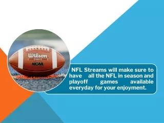 NCAA Football At NFL Streams Today