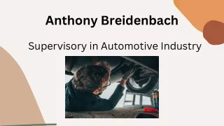 Anthony Breidenbach - Supervisory in Automotive Industry