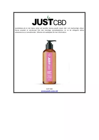 verona pooth creme cbd | Justcbdstore.de